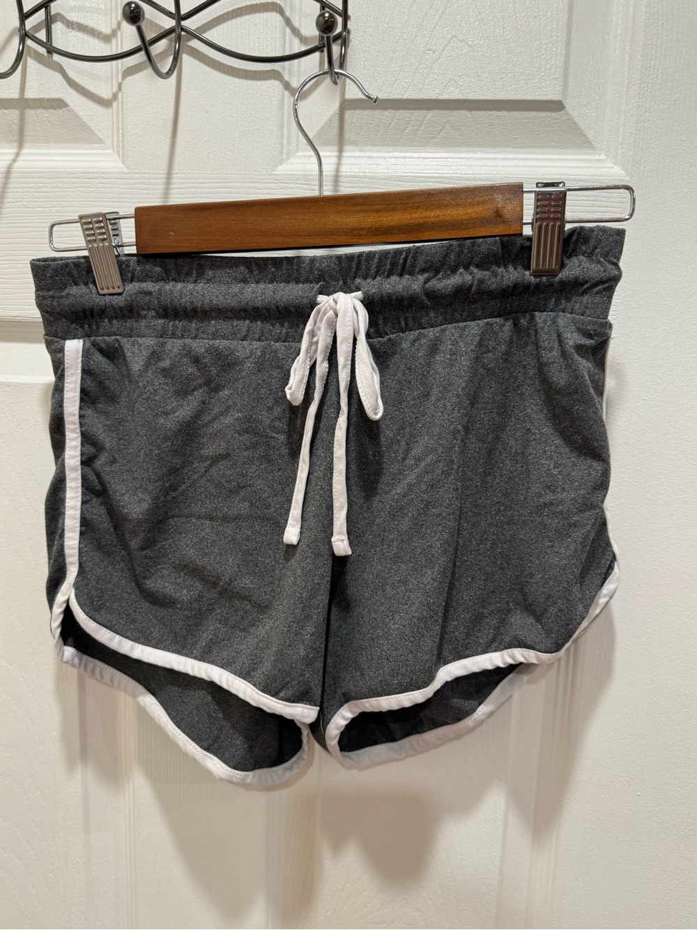 Love Streak Women's Charcoal Drawstring Athletic Shorts